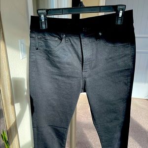 Express Mid Rise Black Skinny Jeans - size 4S